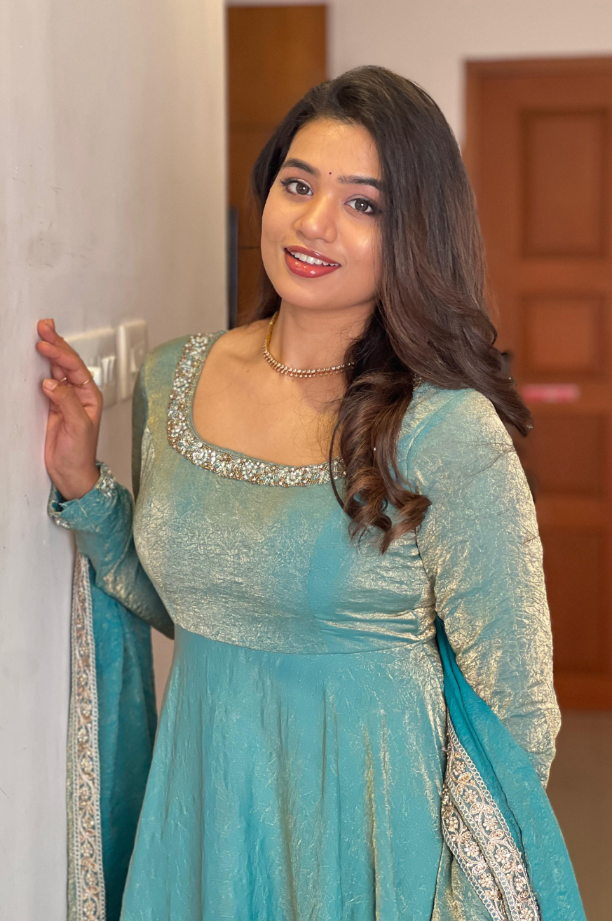 Festive Special Fandy Satin Silk Anarkali Gown