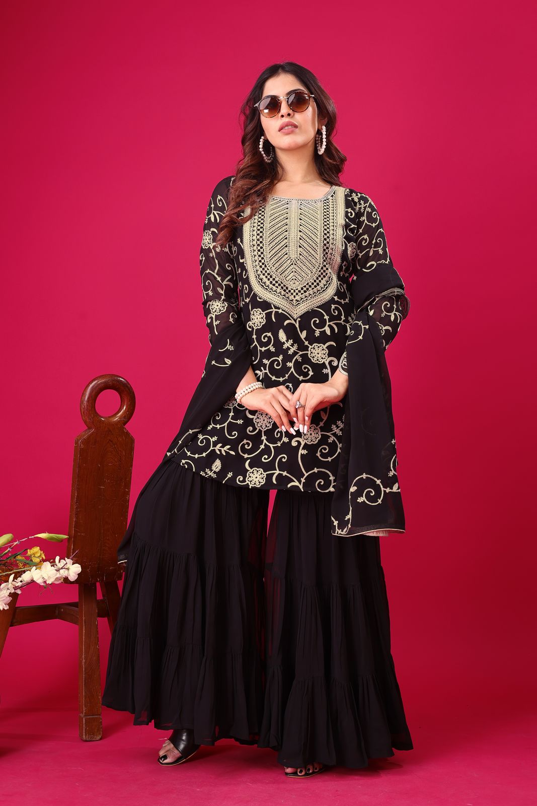 Wedding Special Most Trending Georgette Sharara Dress