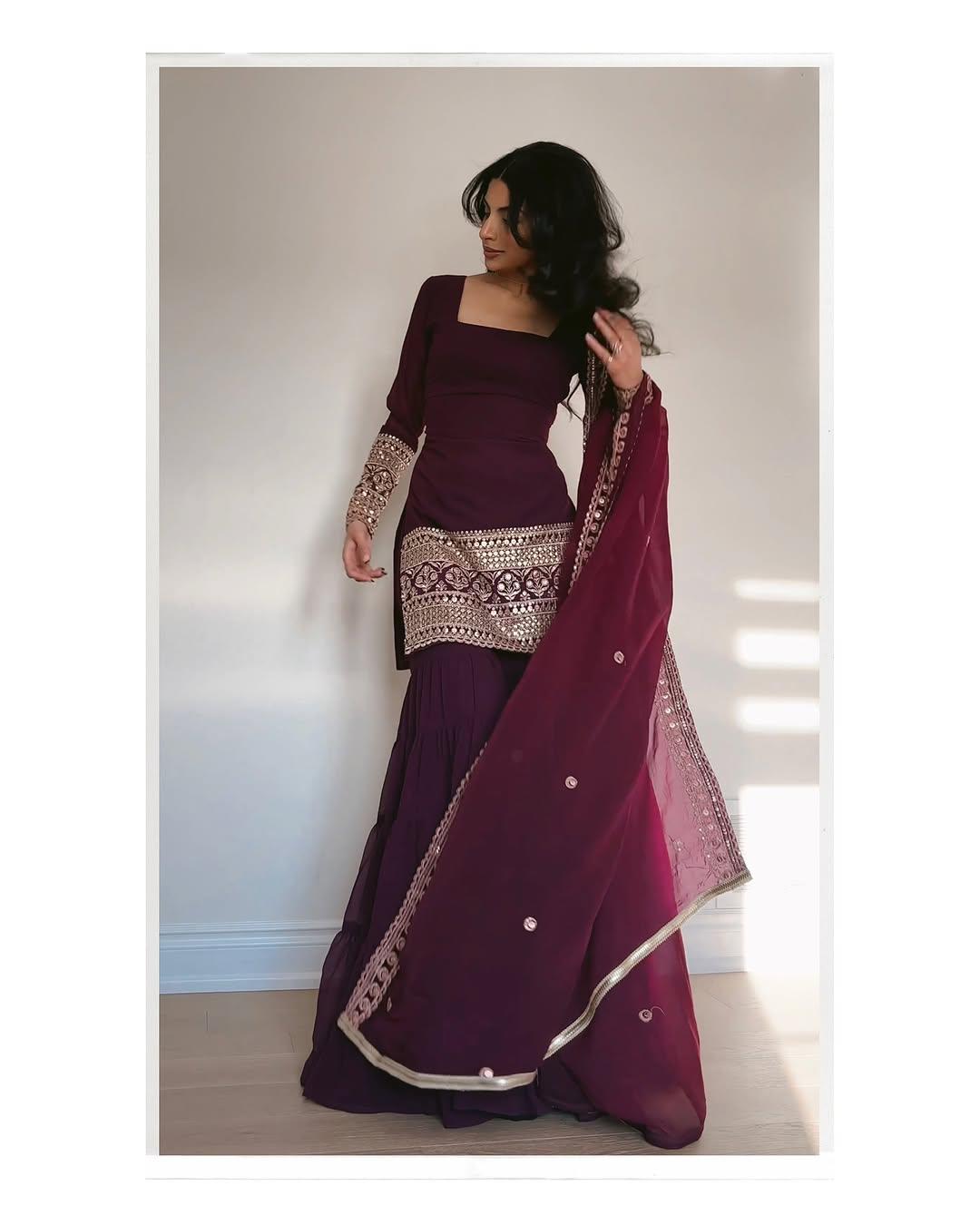 Most Trending Festival Special Party Wear Sharara Dress