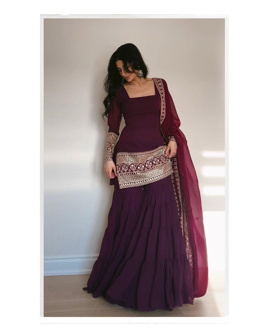 Most Trending Festival Special Party Wear Sharara Dress