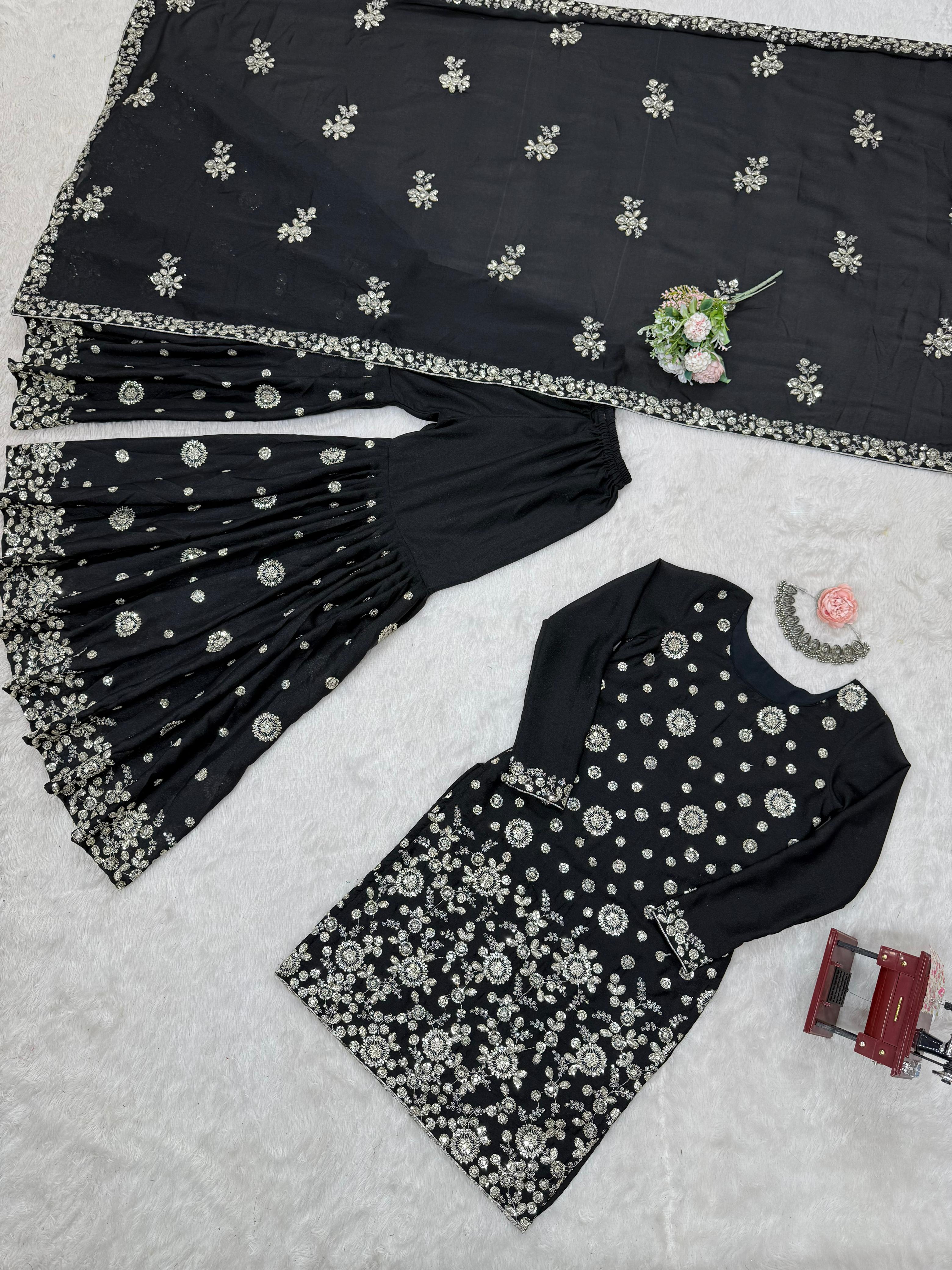 Most Trending Festive Special Party Wear Designer Sharara Suit