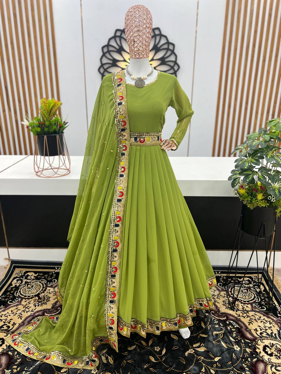 Designer Party Wear Look Anarkali Gown