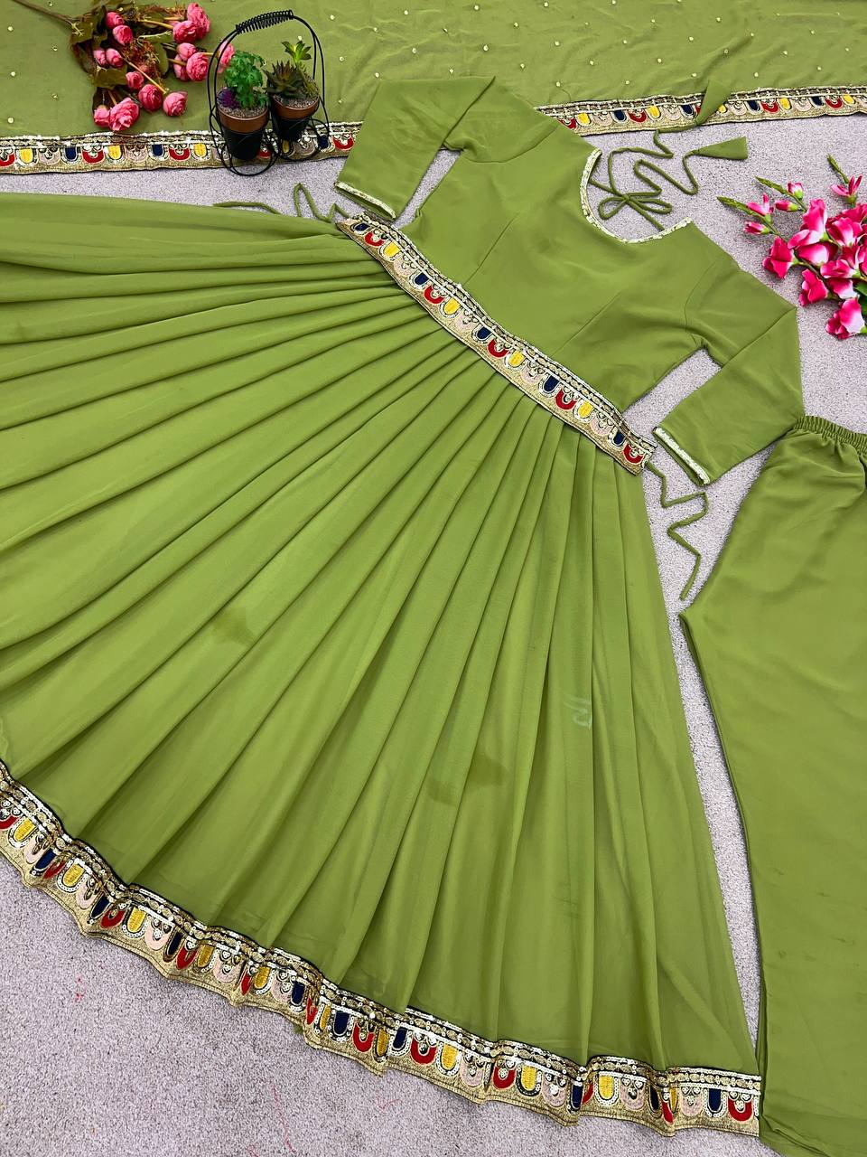 Designer Party Wear Look Anarkali Gown