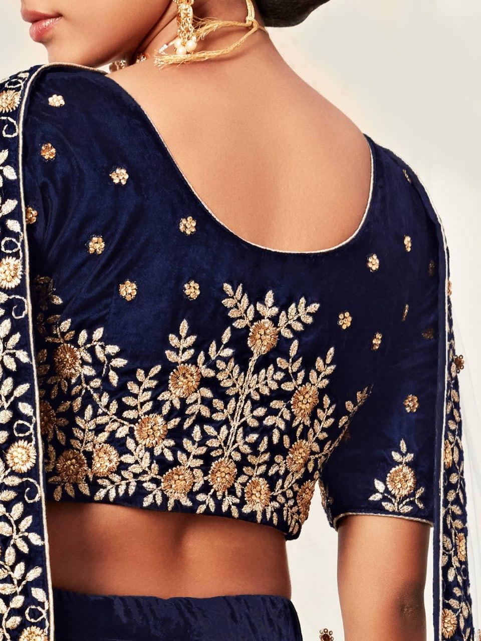 Wedding Special Navy Blue Bridal Lehenga