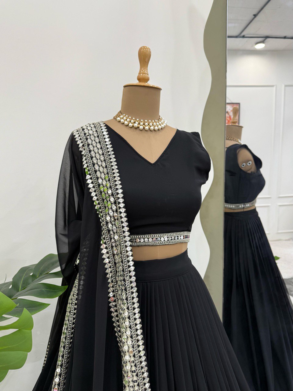Festive Special Black Color Party Wear Designer Lehenga Choli