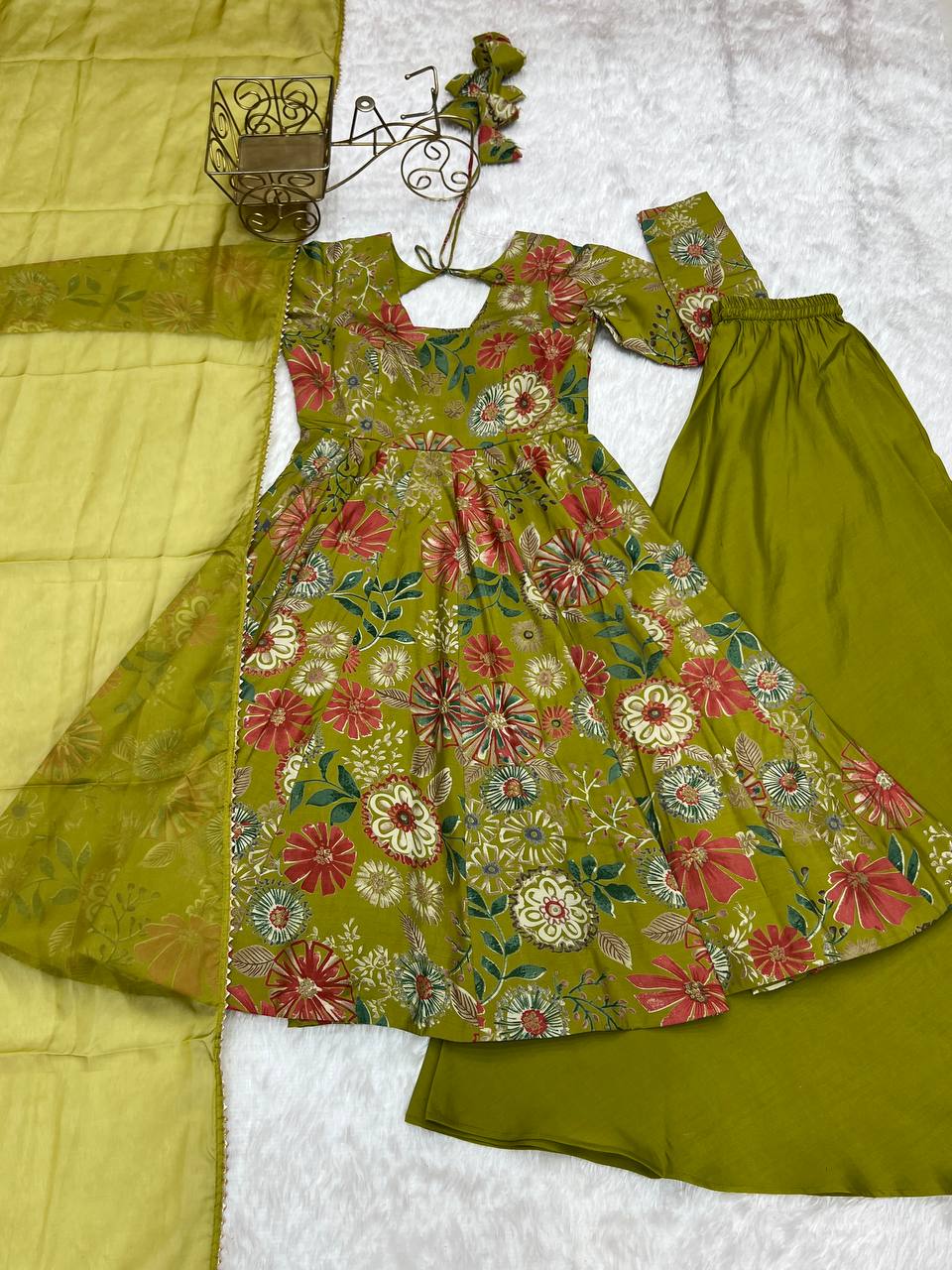 Haldi Function Special Party Wear Plazo Suit