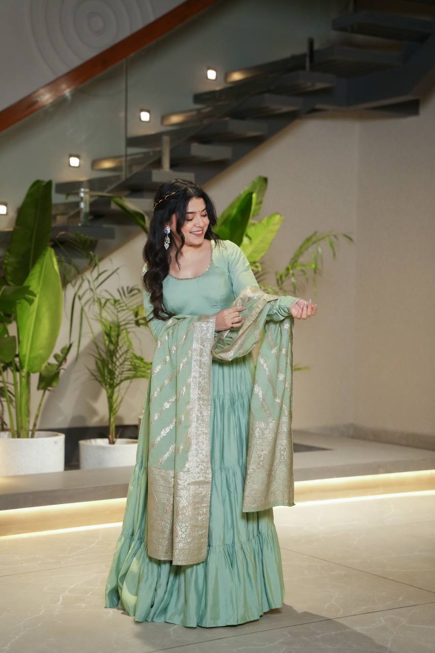 Festive Special Most Attractive Party Wear Anarkali Gown