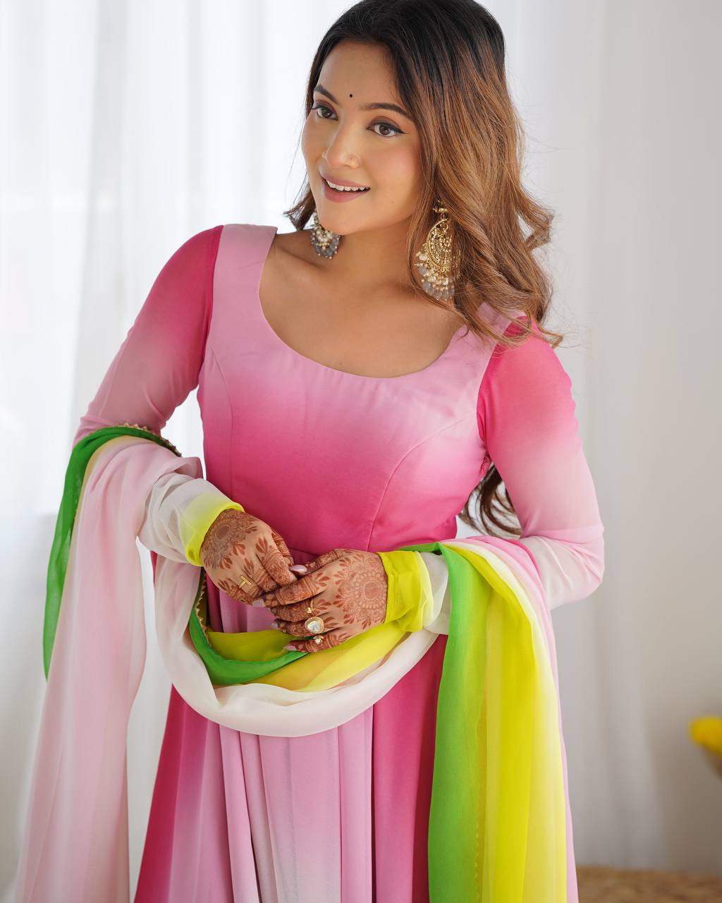 Festive Special Digital Printed Party Wear Anarkali Suit