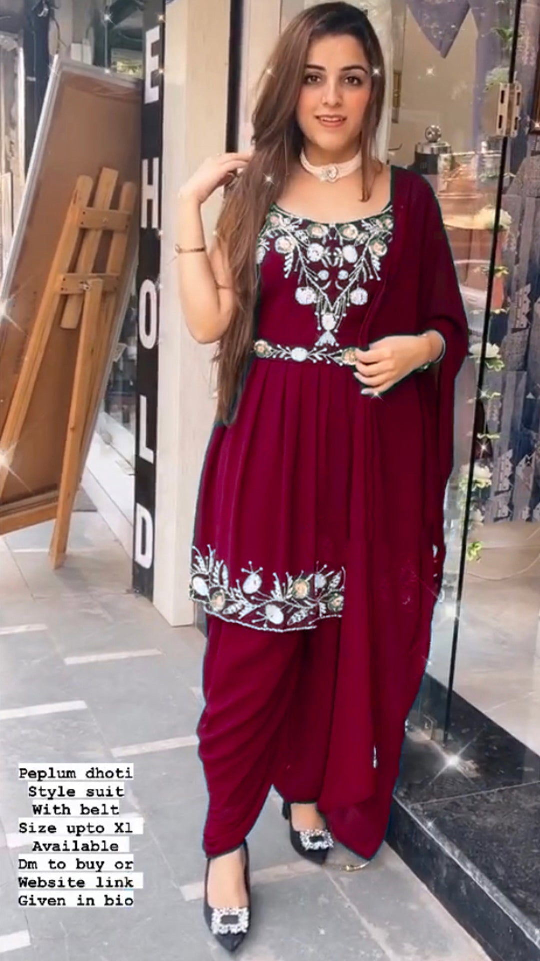 Most Trendy Festive Special Peplum Style Dhoti Suit